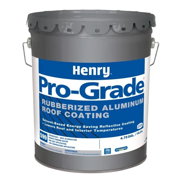 Henry Pro-Grade 599 Rubberized Aluminum Roof Coating 4.75 gal