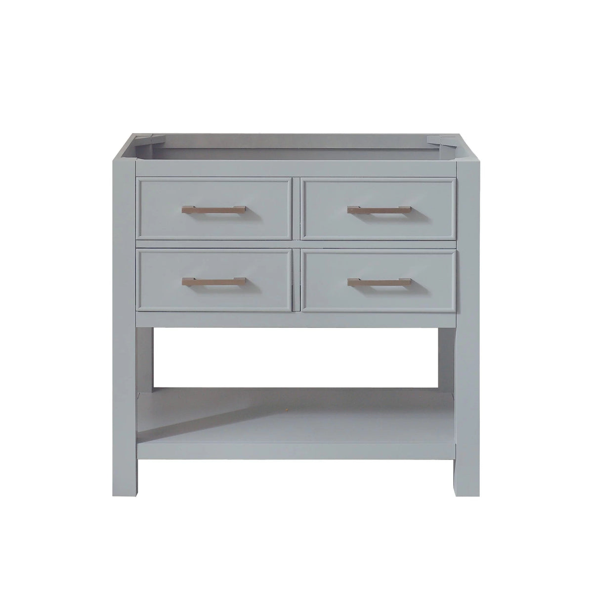 Hampton 36 in. Chilled Gray Single Vanity Base