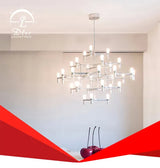 DLSS Lighting High Quality Metal Glass Material LED Decorative Pendant Light Chandelier