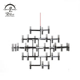DLSS Lighting High Quality Metal Glass Material LED Decorative Pendant Light Chandelier