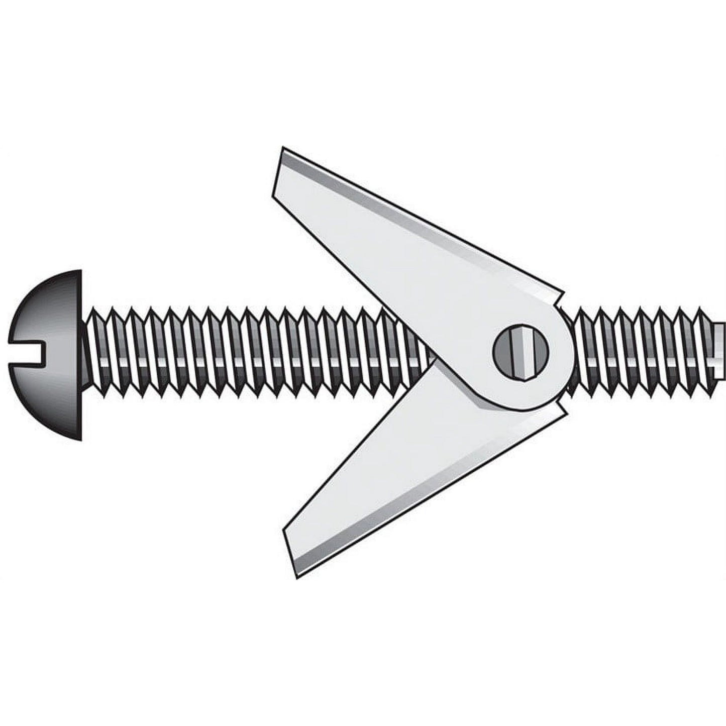 Hillman Fas-N-Tite 3/16 in. x 3 in. Round Head Steel Toggle Bolt, 50-Pack