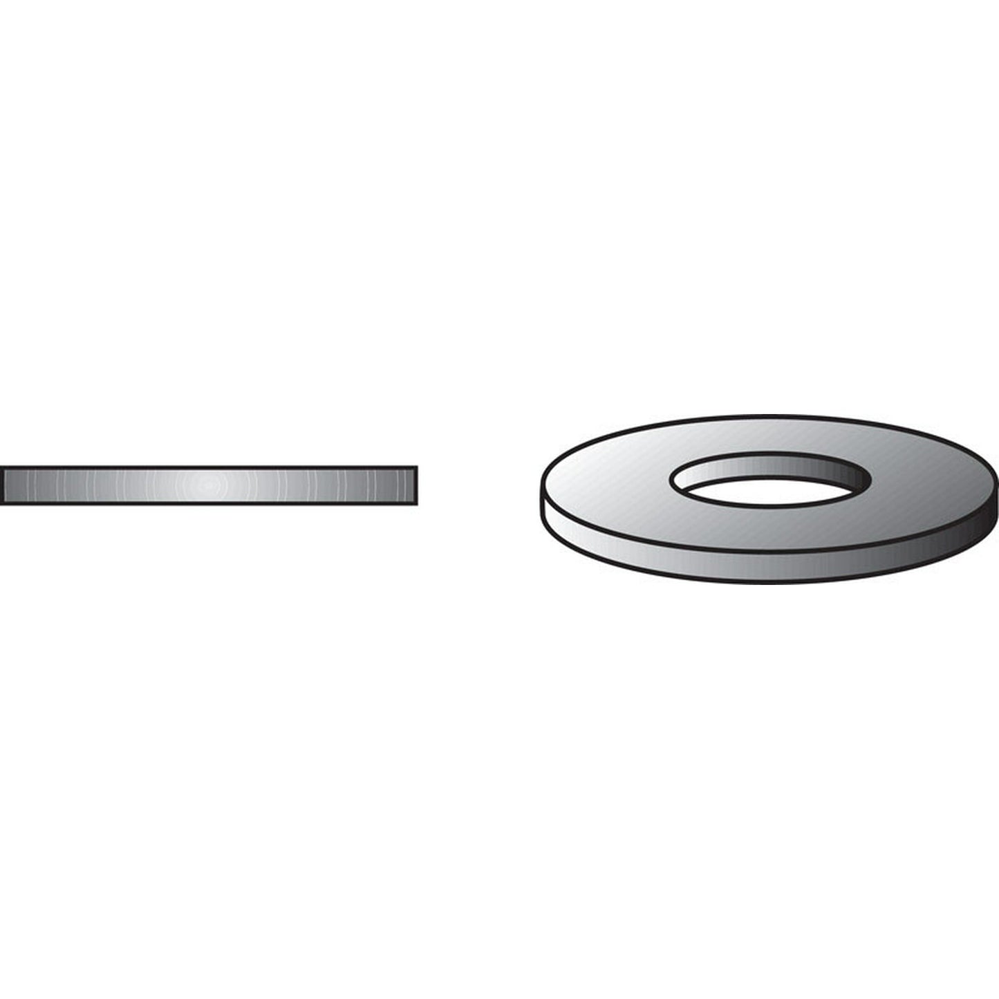 Hillman Zinc-Plated Steel 7/16 in. USS Flat Washer, 205-Pack
