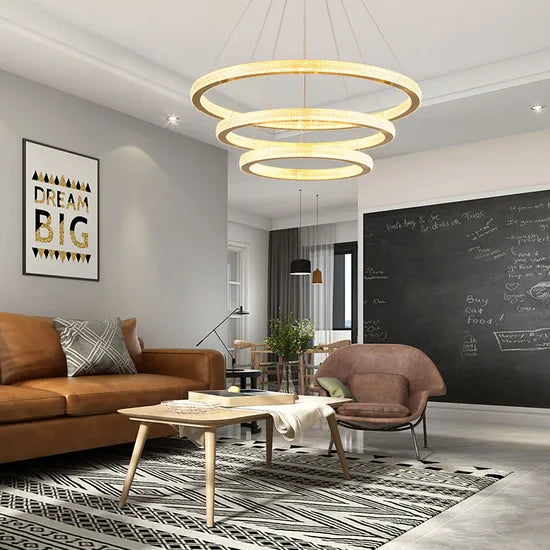 DLSS LIGHTING Hotel Pendant Lighting Indoor Living Aluminum Chandelier for Home Decor Modern Lamp