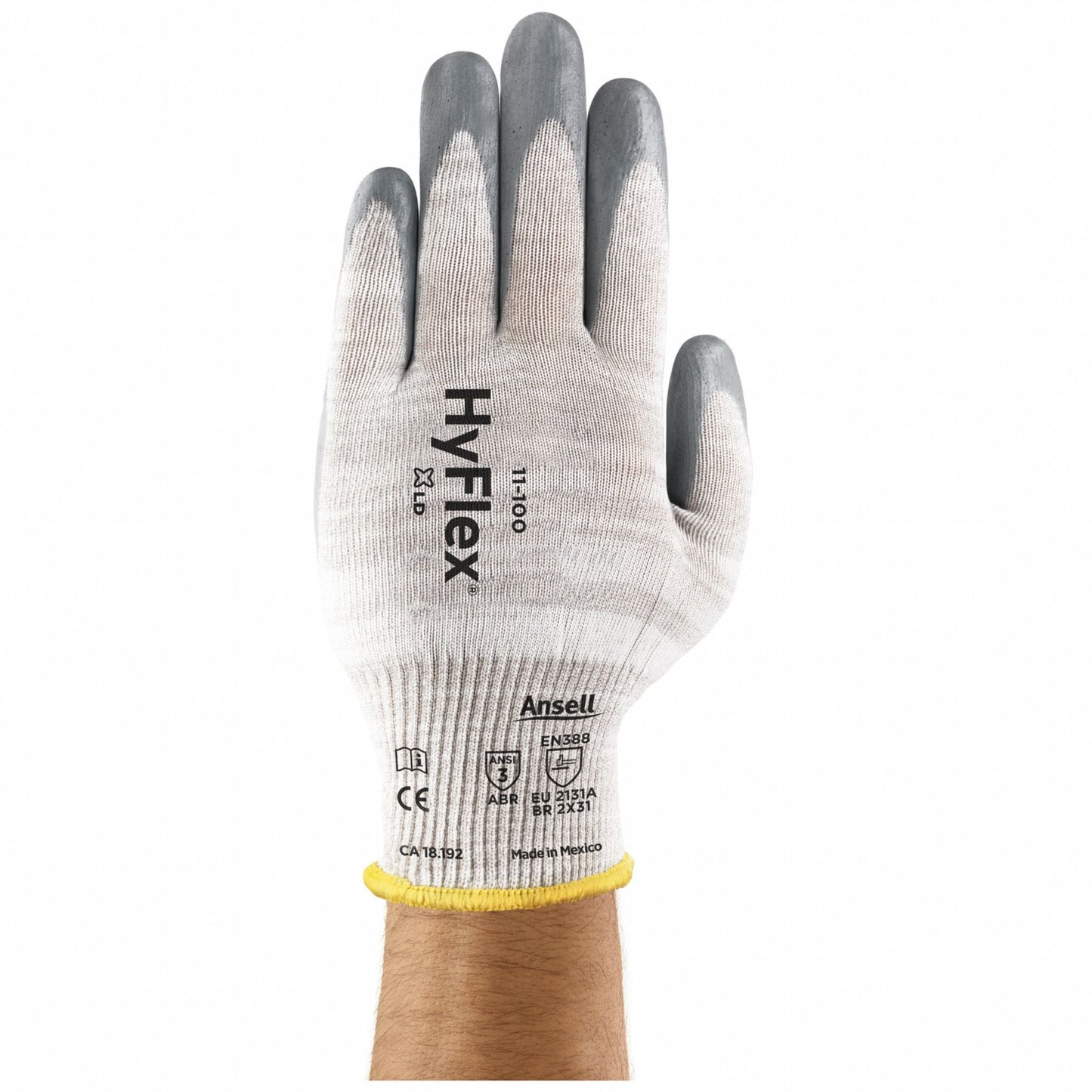 HYFLEX Coated Gloves L (9) Series 11-100 - Foam Nitrile Palm Dipped