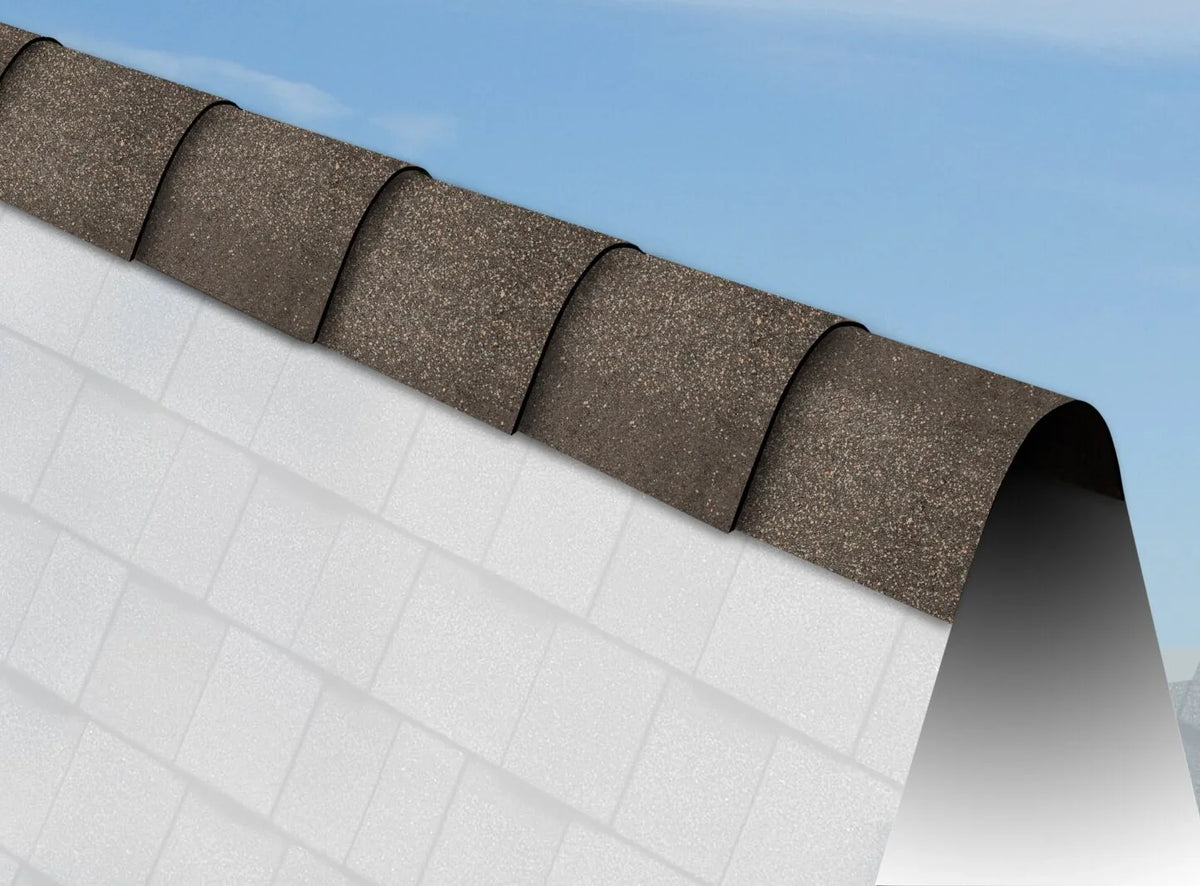 IKO Algae Resistant Hip & Ridge Cap Shingles Bundle – Dual Grey/Frostone, 39 Linear Feet (04IKHR39DG)