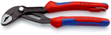 KNIPEX Cobra High-Tech Water Pump Pliers, 7.25 in (180 mm) with V-Jaw and Tether Attachment