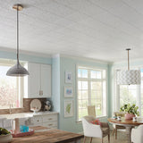 Armstrong Ceilings Impression 12-in x 12-in White Textured Surface-Mount Acoustic Ceiling Tiles, 10-Pack