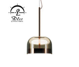 DLSS Lighting Indoor Bedroom Decor Glass Lampshade Modern Pendant Lamp