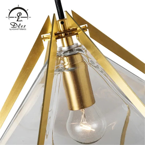 DLSS Lighting Co., Ltd. Indoor Room Glam Green Glass Pendant Light