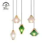 DLSS Lighting Co., Ltd. Indoor Room Glam Green Glass Pendant Light