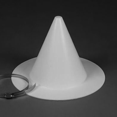 JM PVC Smooth Pipe Boot White 1" to 6"