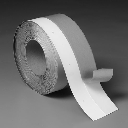 JM TPO Peel & Stick RPS Reinforced Perimeter Strip White 10" x 100'