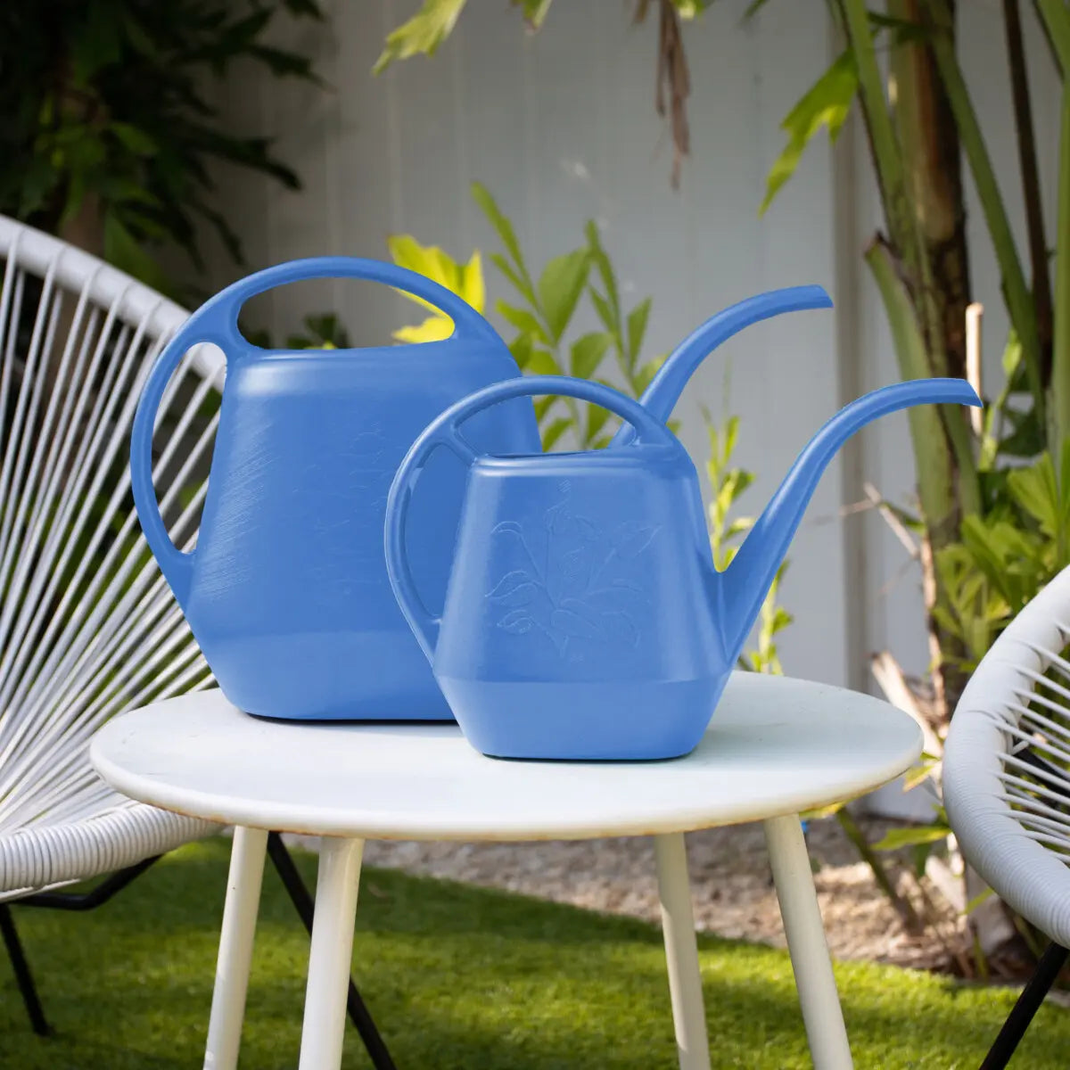 Bloem Aqua Rite Blue 56 oz Plastic Watering Can