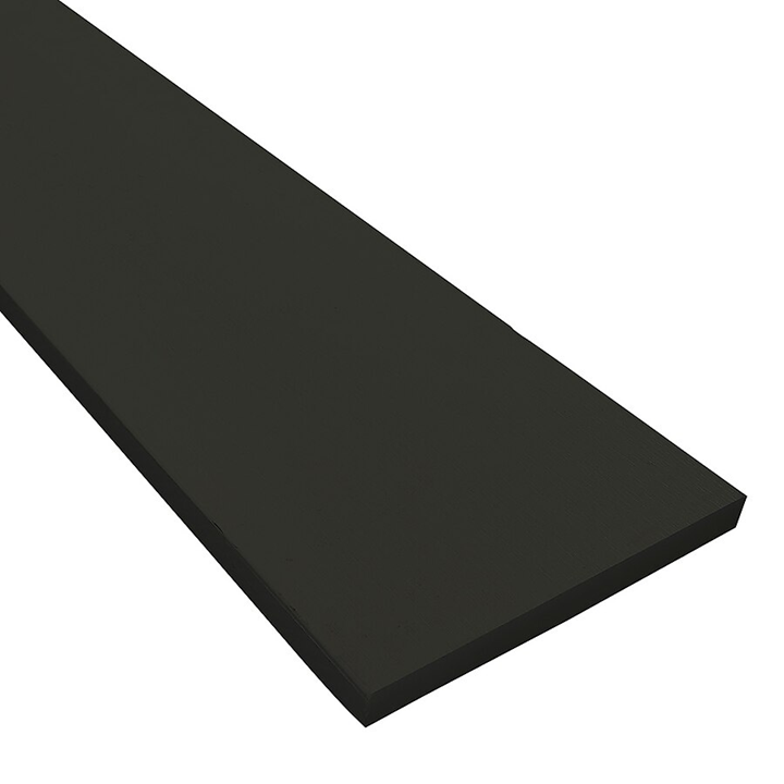 James Hardie 1" 3-1/2" x 12' Hardie Trim 5/4 NT3 Smooth Board for HardieZone 5 Midnight Black