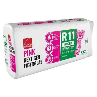 Owens Corning EcoTouch R11 Kraft-Faced Fiberglass Insulation Batt, 23 in. x 93 in., 237.67 sq. ft.