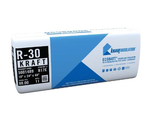 Knauf Kraft Faced Batten Insulation R-30, 10" x 24" x 48"