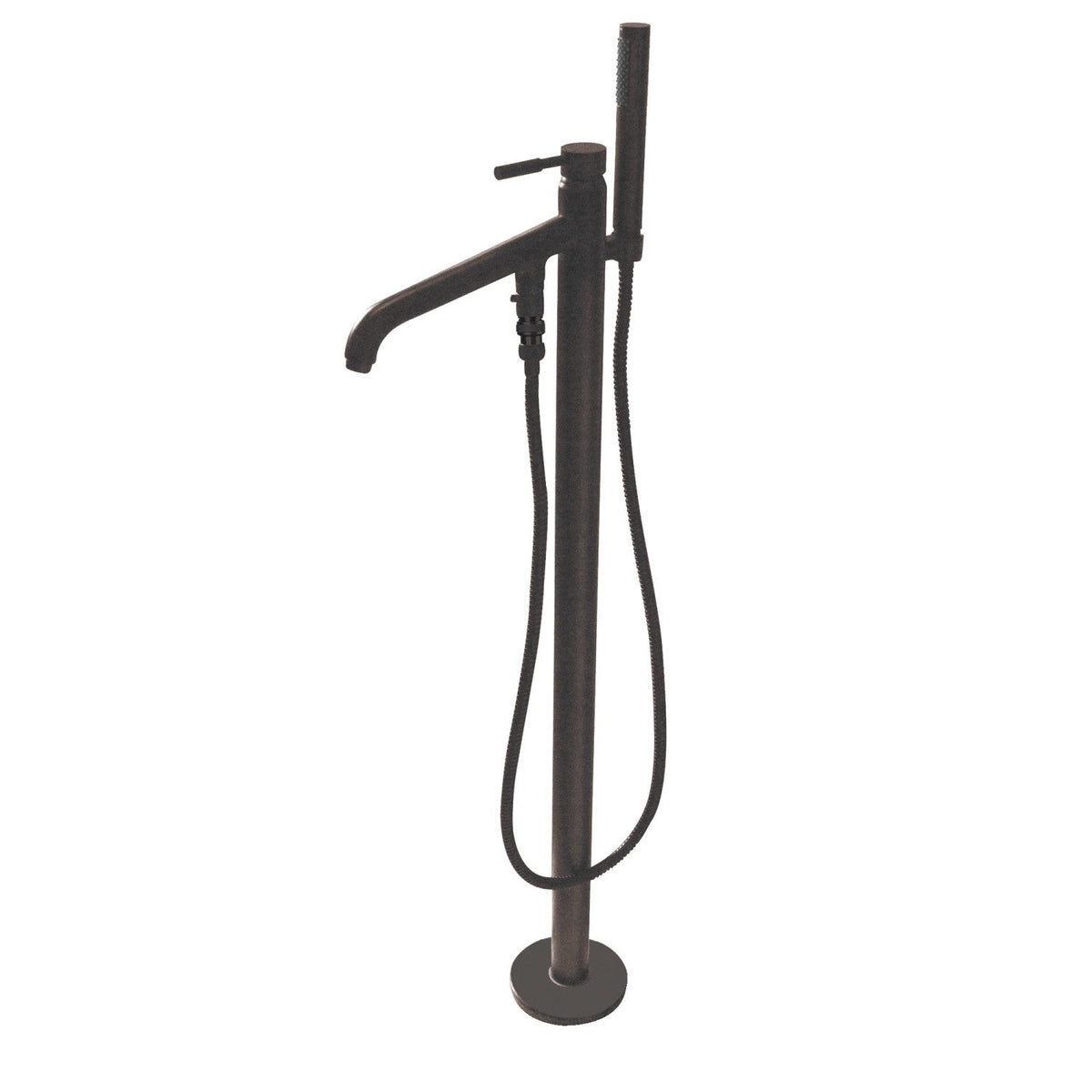 Kingston Brass Concord KS8135DL Oil Rubbed Bronze Freestanding Tub Faucet with Hand Shower, Single-Handle