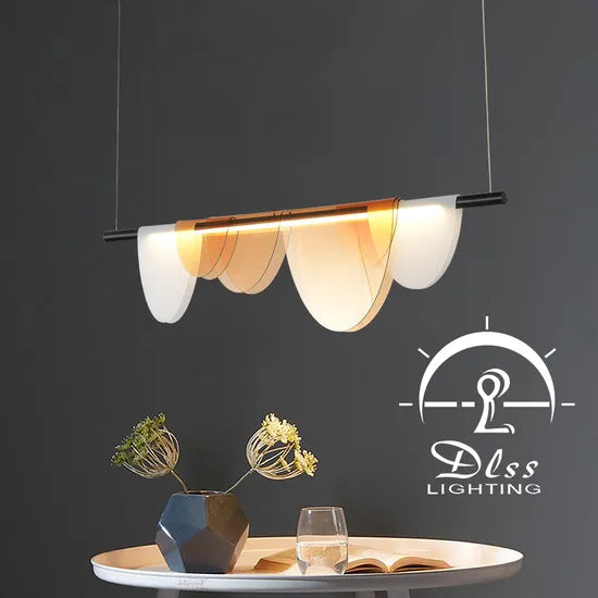 Dlss LED Translucent Wing Style Tube Pendant Light