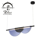 Dlss LED Translucent Wing Style Tube Pendant Light