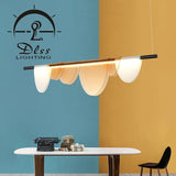 Dlss LED Translucent Wing Style Tube Pendant Light