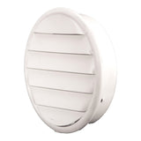 Lomanco Aluminum CV-3 Cirk-L-Vent with Screen White 4"