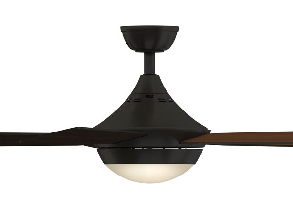 Fanimation Studio Collection AireDrop WiFi 52-in Aged Bronze LED Indoor Smart Ceiling Fan with Remote (5-Blade)
