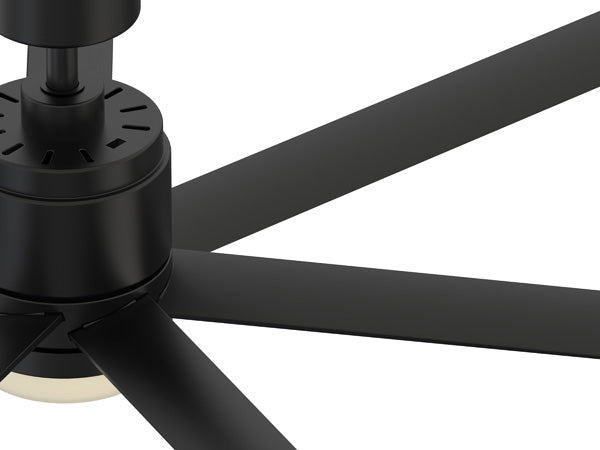 Fanimation Studio Collection Blitz 56-in Matte Greige LED Indoor/Outdoor Ceiling Fan with Remote, 7-Blade
