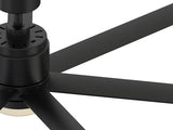 Fanimation Studio Collection Blitz 56-in Matte Greige LED Indoor/Outdoor Ceiling Fan with Remote, 7-Blade