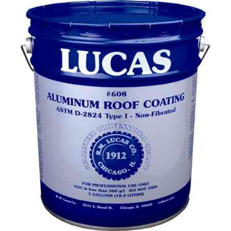 RM Lucas #608 Aluminum Coating Non-Fibrated 5 gal