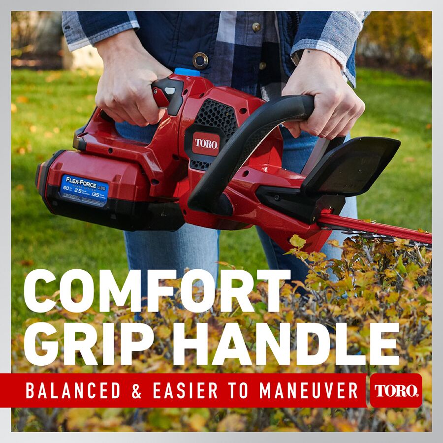 Toro Flex-Force 24 in. 60-Volt Max Lithium-Ion Cordless Hedge Trimmer (Bare Tool)
