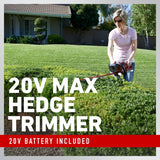 Toro 22 in. 20-Volt Max Lithium-Ion Cordless Hedge Trimmer