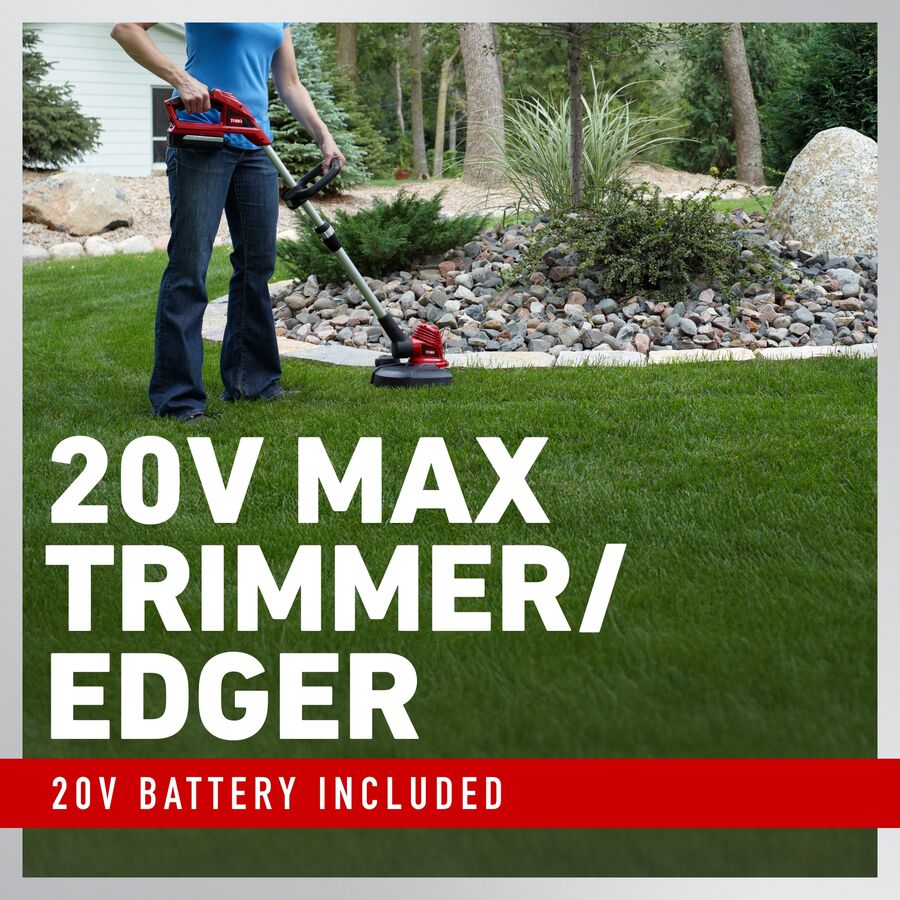 Toro 12 in. 20V MAX Lithium-Ion Cordless String Trimmer/Edger, Battery & Charger Included