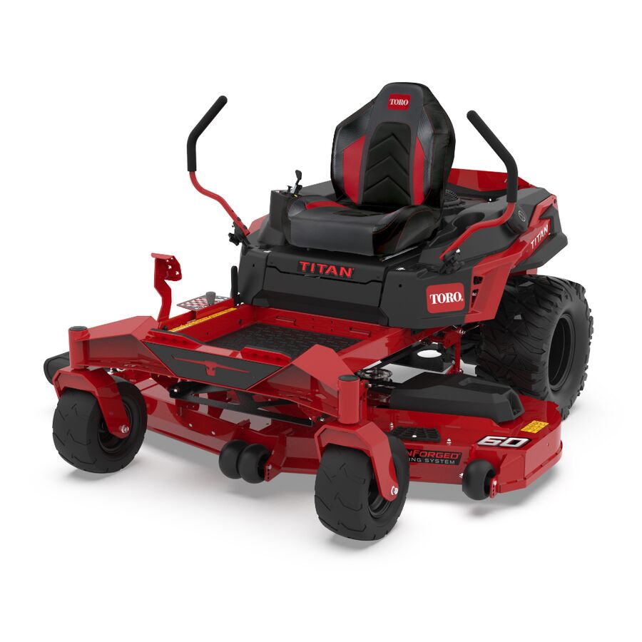 Toro TITAN 60 in. IronForged Deck, 24.5 HP Commercial V‑Twin Gas, Dual Hydrostatic Zero‑Turn Riding Mower