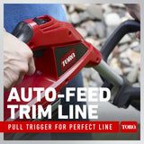 Toro 12 in. 20V MAX Lithium-Ion Cordless String Trimmer/Edger, Battery & Charger Included
