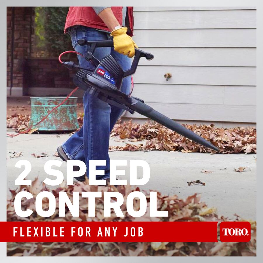 Toro Power Sweep 160 MPH 155 CFM 7 Amp Electric Leaf Blower, Corded (Model 51585)