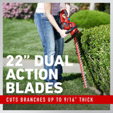 Toro 22 in. 20-Volt Max Lithium-Ion Cordless Hedge Trimmer
