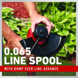 Toro 8 in. 12-Volt Cordless String Trimmer, Model 51467 (Battery & Charger Included)