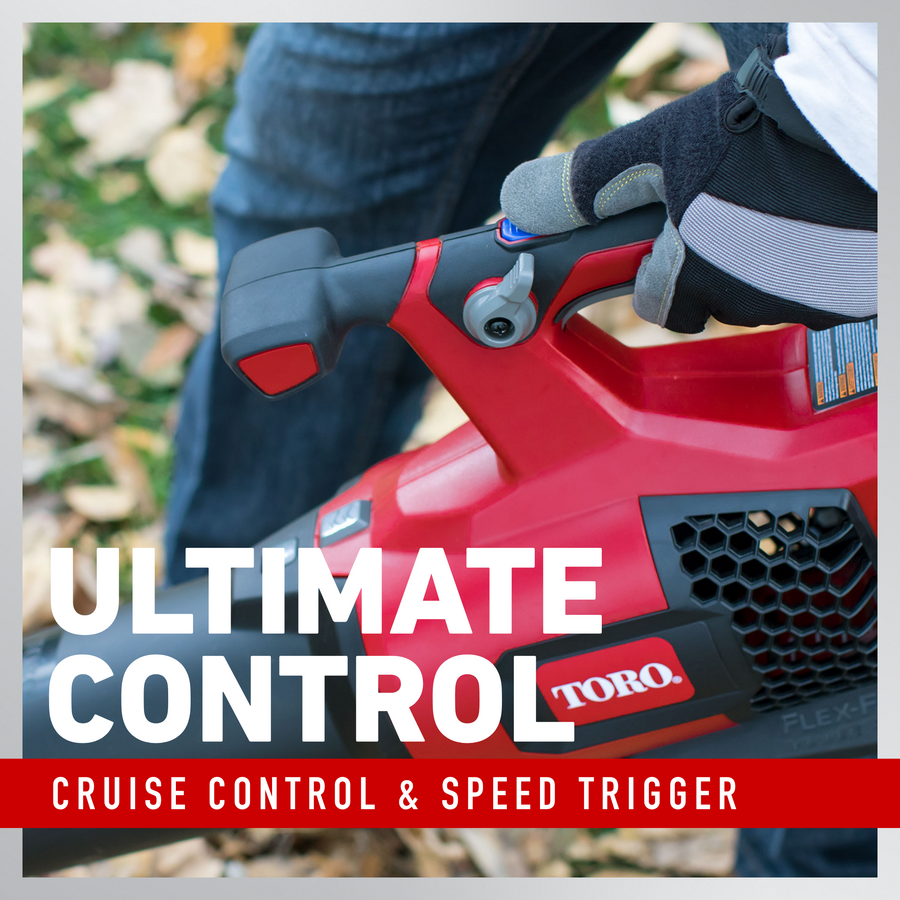 Toro 60V Max Brushless Cordless Leaf Blower, 605 CFM, Up to 120 MPH – 2.5Ah Battery & Charger Included (Model 51820)