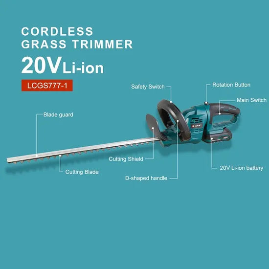 Liangye Battery Hand Held Garden Tools 20V Cordless Hedge Shears
