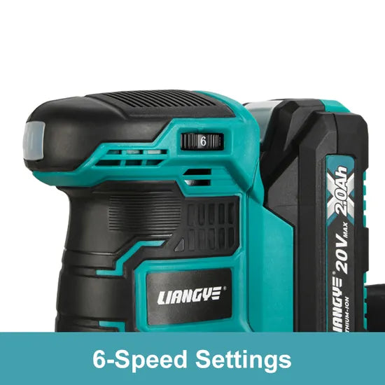 Liangye Battery Operated Woodworking Tool 18V Cordless Random Orbital Sander