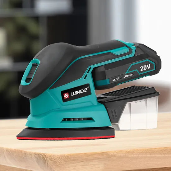 Liangye Battery Power Tools 20V Cordless Electric Hand Held Palm Sander for Wood