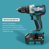 Liangye Cordless Electric Power Tools 18V Rechargeable Battery Operated Brushless Screwdriver