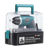 Liangye Cordless Electric Power Tools 3.6V Mini Screwdriver Kit with Case