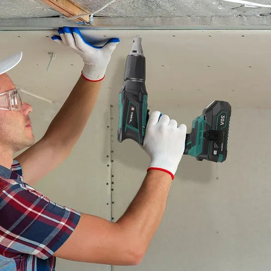 Liangye Cordless Power Tools 18V Battery Brushless Autofeed Drywall Screw Gun