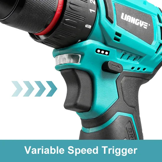 Liangye Cordless Power Tools LCD666-9s 10.8V Electric Brushless Drill