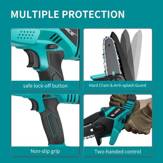 Liangye Electric Gardening Tools 20V 4 Inch Cordless Minin Chain Saw
