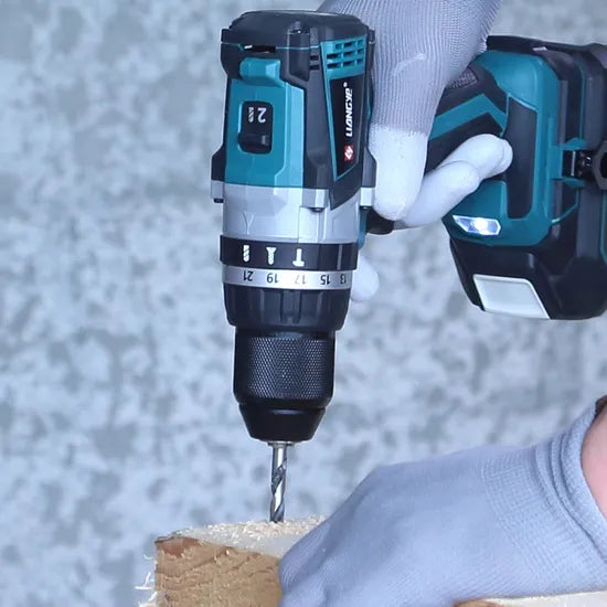 Liangye Factory 20V Rechargeable Cordless Battery Power Tools 55nm Brushless Hammer Drill