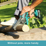 Liangye Lithium Battery Operated Garden Tools 20V Cordless Electric Pole Chainsaw