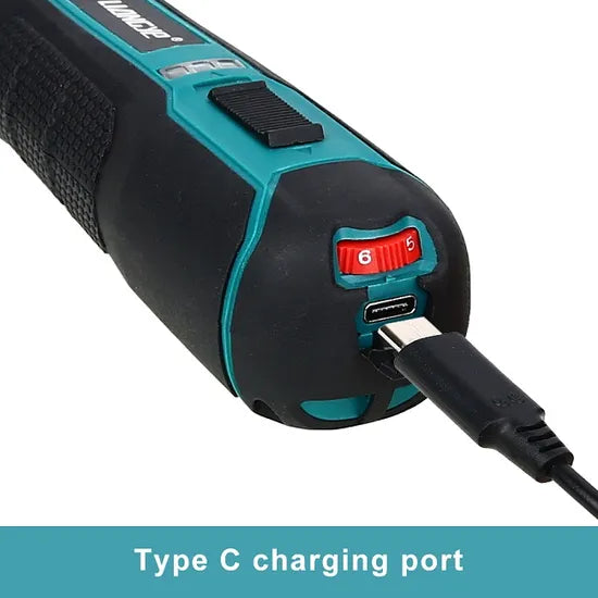 Liangye Power Tool Set 4V Push and Go Cordless Rechargeable Battery Screwdriver