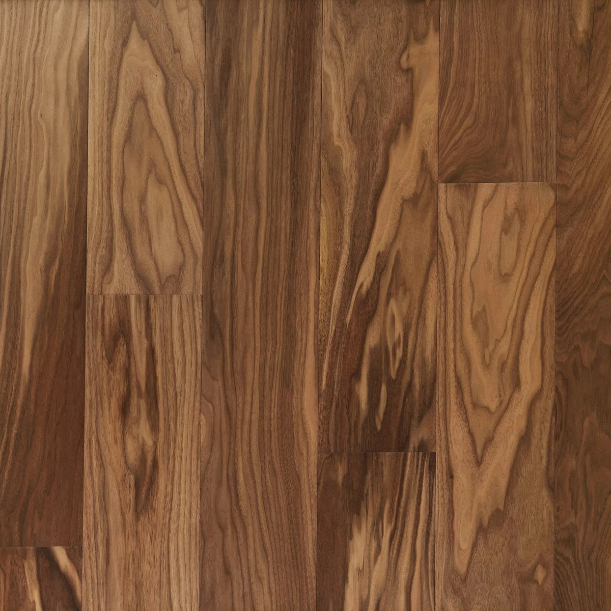 Light Brown Walnut Wire-Brushed Water Resistant Engineered Hardwood
